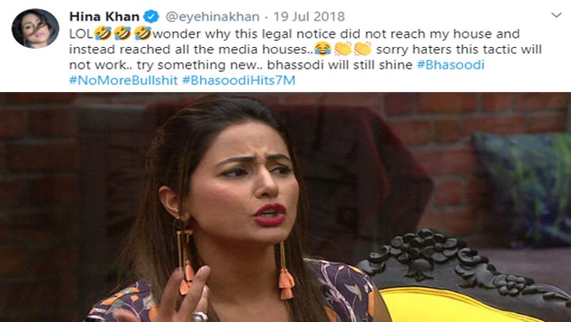 hina khan was charged with theft today she star of bollywood