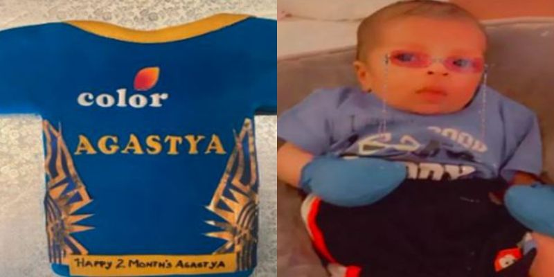 hardik pandya son 2 months old shared his cute pictures