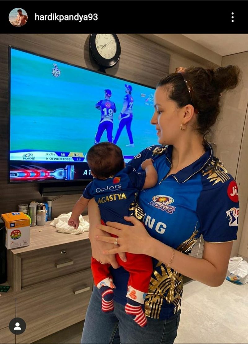 hardik pandya son 2 months old shared his cute pictures
