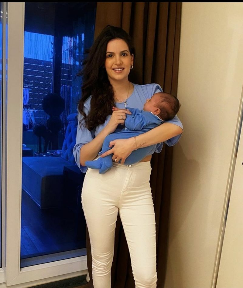 hardik pandya son 2 months old shared his cute pictures