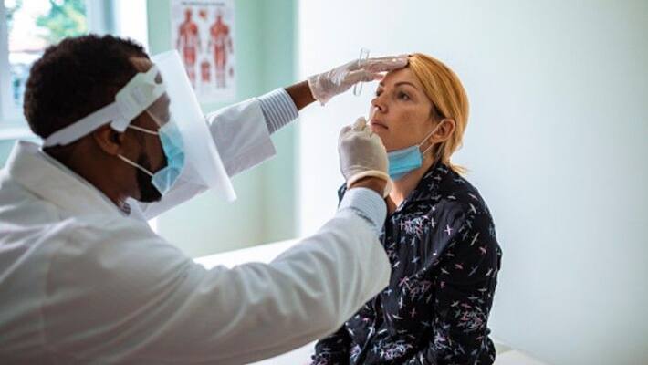corona nasal swab test punctured womans brain lining, leaked brain fluid from her nose ALB corona nasal swab test punctured womans brain lining, leaked brain fluid from her nose ALB