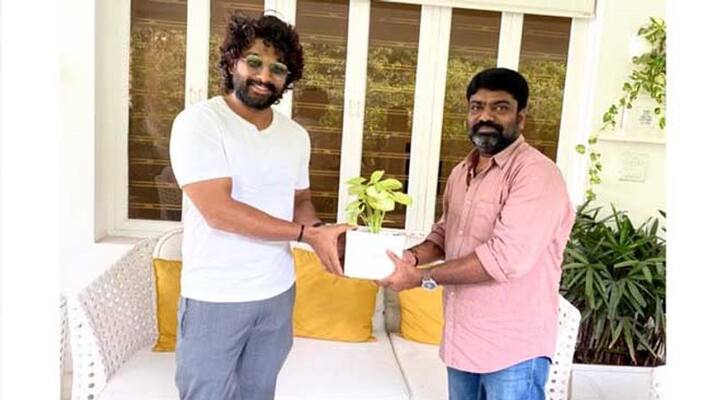 allu arjun meets palasa director karuna kumar ksr allu arjun meets palasa director karuna kumar ksr