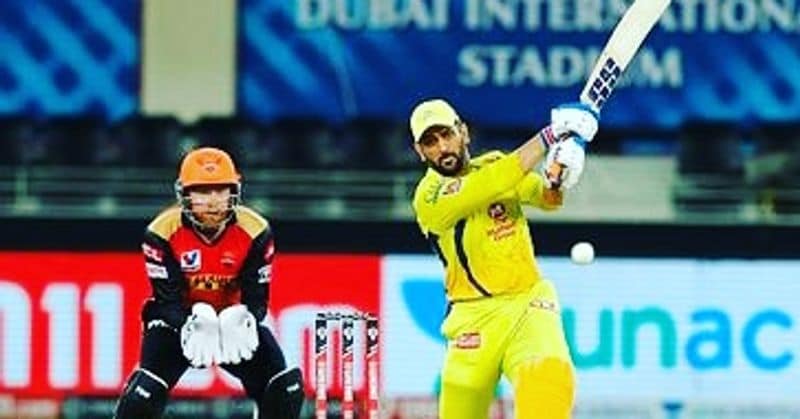 csk captain dhoni says he would have timing the ball instead of tried to hit hard against srh in ipl 2020