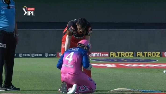 IPL2020 Navdeep Saini bowls a beamer to Rahul Tewatia,Then this happend in the next 2 ball IPL2020 Navdeep Saini bowls a beamer to Rahul Tewatia,Then this happend in the next 2 ball