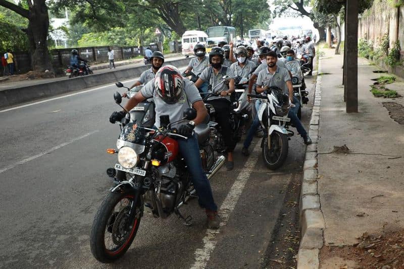 Karnataka State Auditors Association organized swachh bharat abhiyan bike jatha in Bengaluru ckm