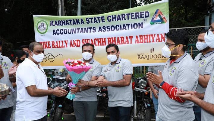Karnataka State Auditors Association organized swachh bharat abhiyan bike jatha in Bengaluru ckm Karnataka State Auditors Association organized swachh bharat abhiyan bike jatha in Bengaluru ckm