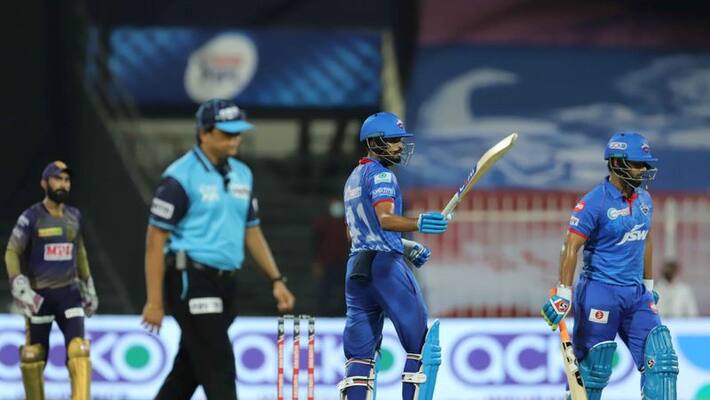 IPL 2020 Prithvi shaw Shreyas Iyer help delhi to set 229 run target to KKR ckm IPL 2020 Prithvi shaw Shreyas Iyer help delhi to set 229 run target to KKR ckm