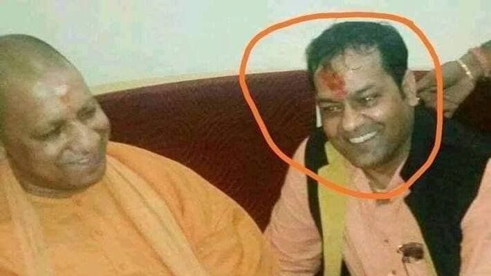 hathras case accused father photos viral with bjp leaders are fake kpt hathras case accused father photos viral with bjp leaders are fake kpt