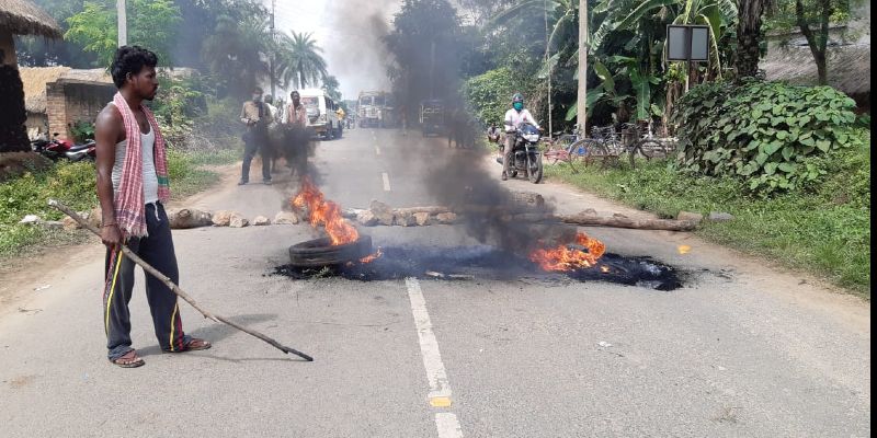 Locals stage protest over an accident in Suri BTG