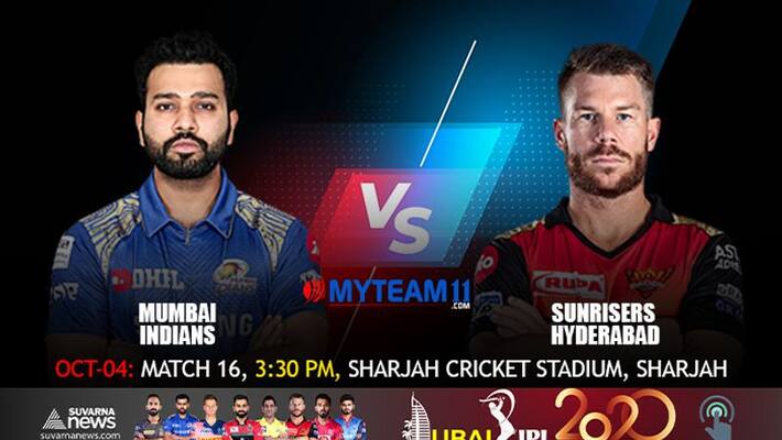 Mumbai Indians won the Toss and Elected to bat first Against Sunrisers Hyderabad in Sharjah kvn Mumbai Indians won the Toss and Elected to bat first Against Sunrisers Hyderabad in Sharjah kvn