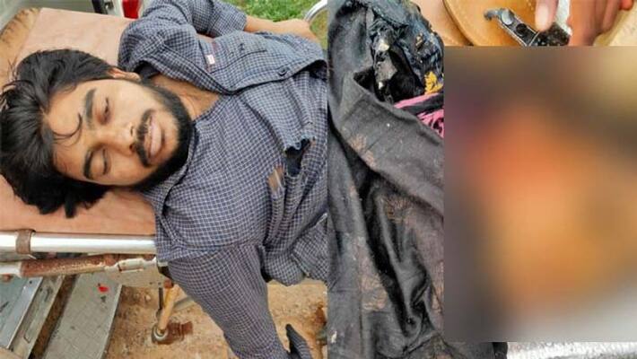 road accident at madinaguda... two students death road accident at madinaguda... two students death