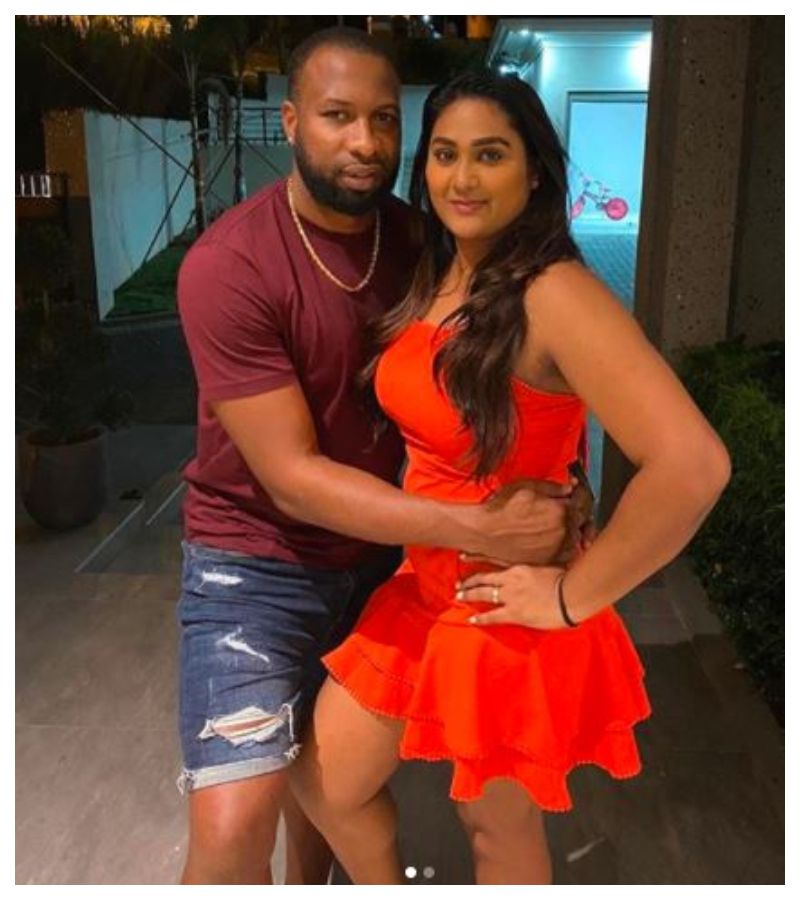 IPL 2021, Rohit Sharma-s team Mumbai Indians star Kieron Pollard and his wife Jenna Ali hot images spb