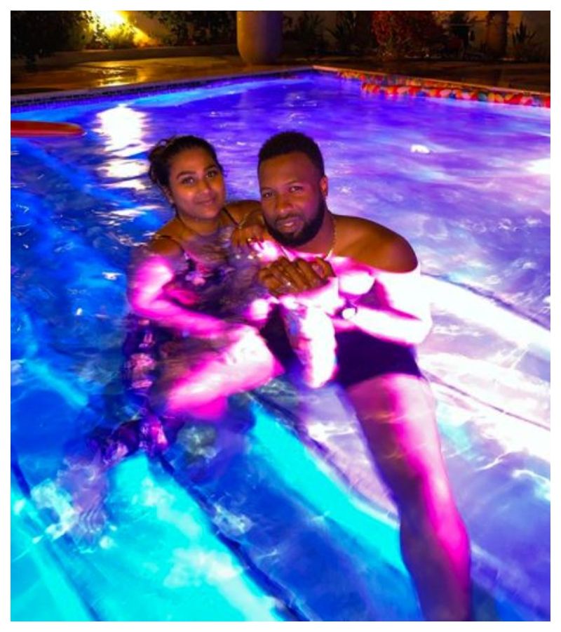 IPL 2021, Rohit Sharma-s team Mumbai Indians star Kieron Pollard and his wife Jenna Ali hot images spb