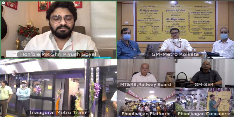 Fulbagan Metro Inauguration by Rail Minister Piyush Goyel at Kolkata ASB