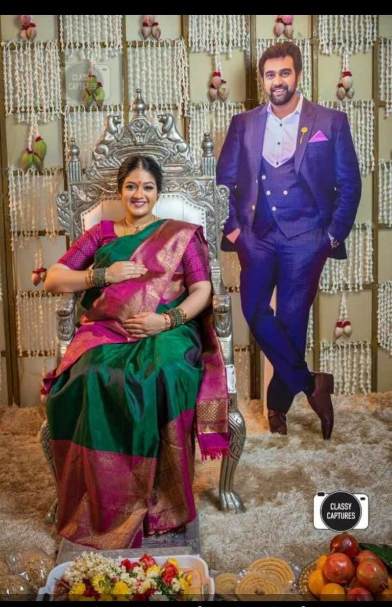 Late Actor chiranjeevi-sarja Wife meghana-raj seemantha Bengaluru mah