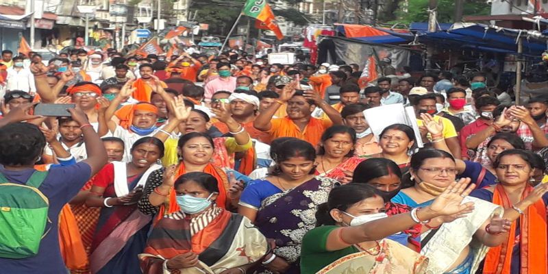 Bjp rally to support Farm Law at Purulia ASB