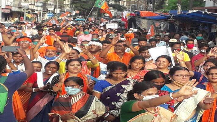 BJP will organize agitation due to Kasba Vaccination scam on Monday in Kolkata RTB BJP will organize agitation due to Kasba Vaccination scam on Monday in Kolkata RTB