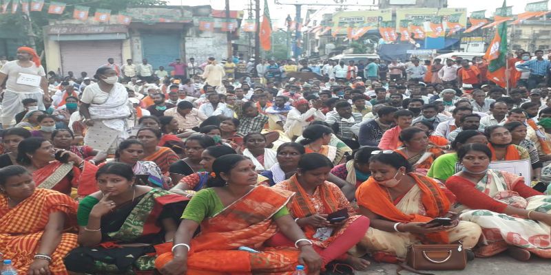Bjp rally to support Farm Law at Purulia ASB