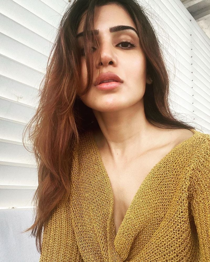 latest photo of samanth getting viral in social media ksr