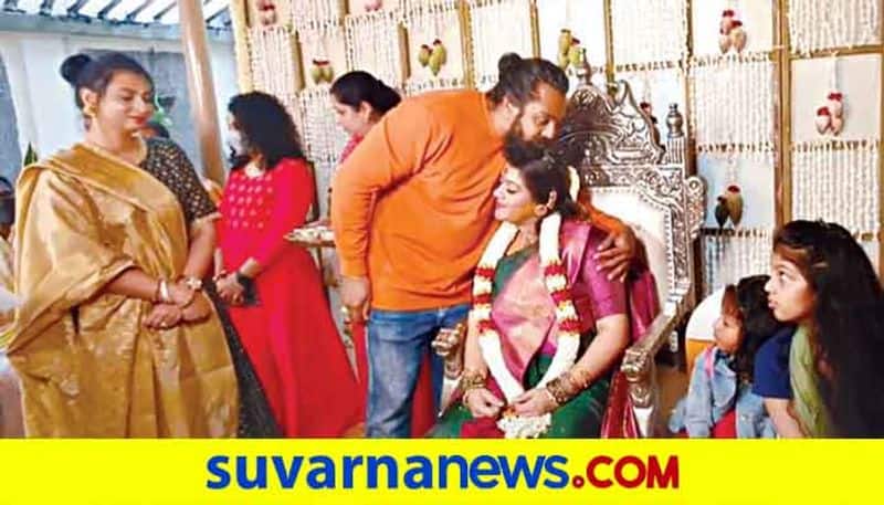 Kannada dhruva sarja surprise baby shower for meghana raj vcs