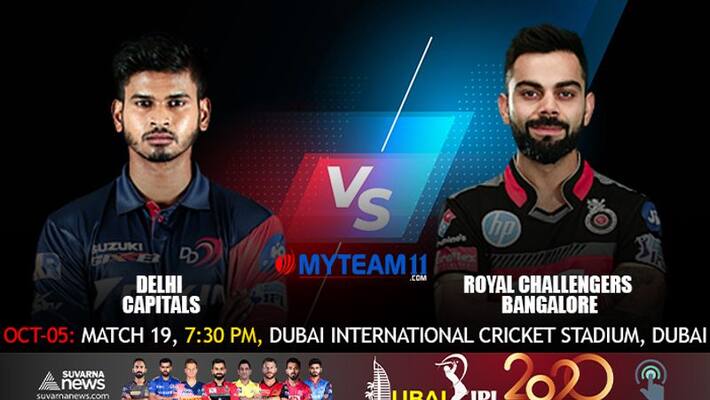 IPL 2020 Royal Challengers Bangalore vs Delhi Capitals in Dubai Match Preview kvn IPL 2020 Royal Challengers Bangalore vs Delhi Capitals in Dubai Match Preview kvn