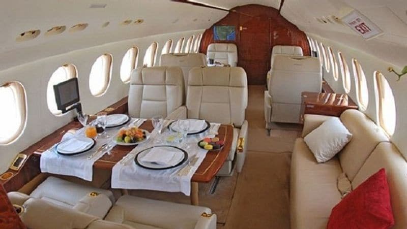 Inside View Of Mukesh Ambani Private Boeing Business Jet pod