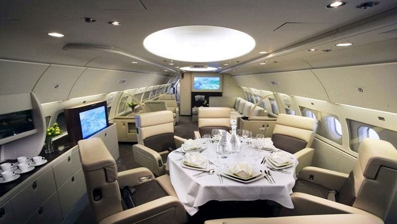 Inside View Of Mukesh Ambani Private Boeing Business Jet pod