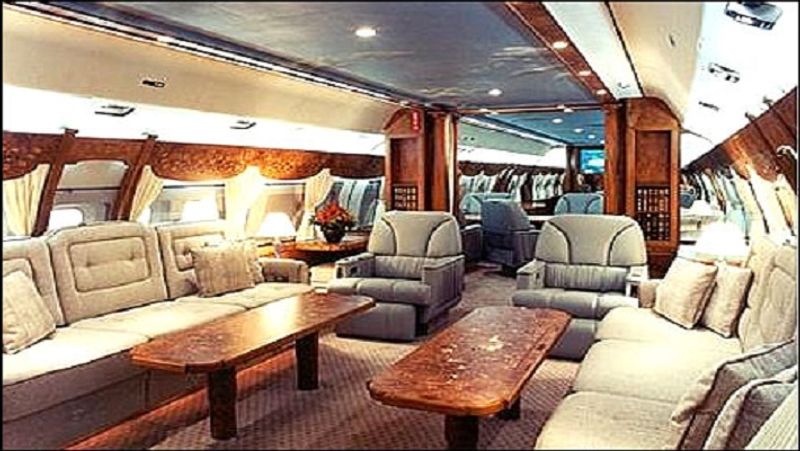 Inside View Of Mukesh Ambani Private Boeing Business Jet pod
