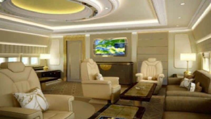 Inside View Of Mukesh Ambani Private Boeing Business Jet pod