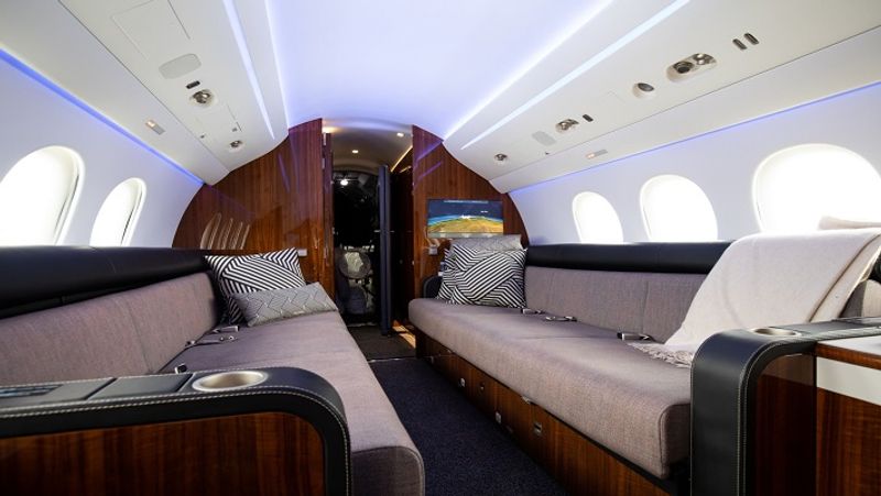 Inside View Of Mukesh Ambani Private Boeing Business Jet pod