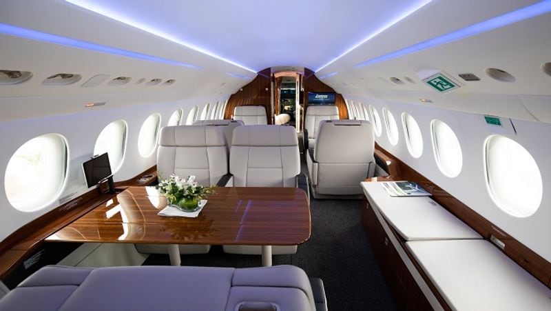 Inside View Of Mukesh Ambani Private Boeing Business Jet pod