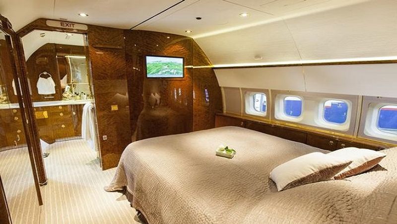 Inside View Of Mukesh Ambani Private Boeing Business Jet pod
