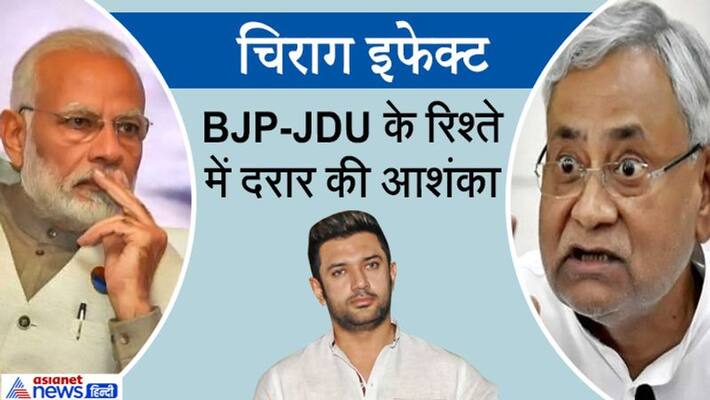Chirag Nitish effect on BJP objected to use PM narendra Modi name and photos Chirag Nitish effect on BJP objected to use PM narendra Modi name and photos