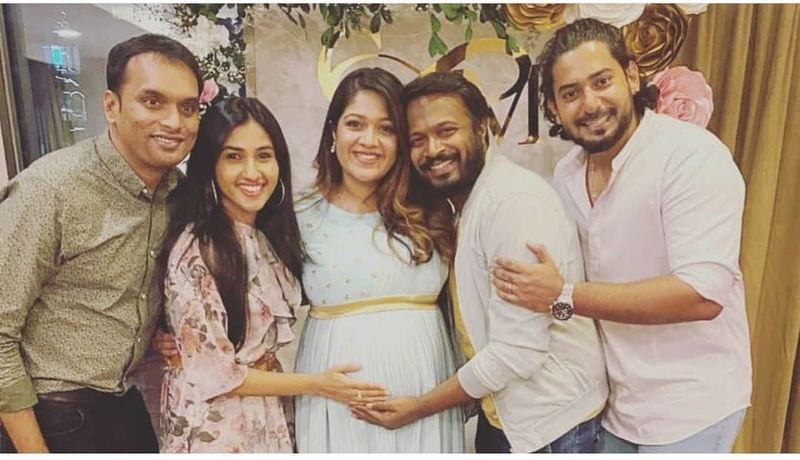 Kannada meghana raj baby shower by friend vcs