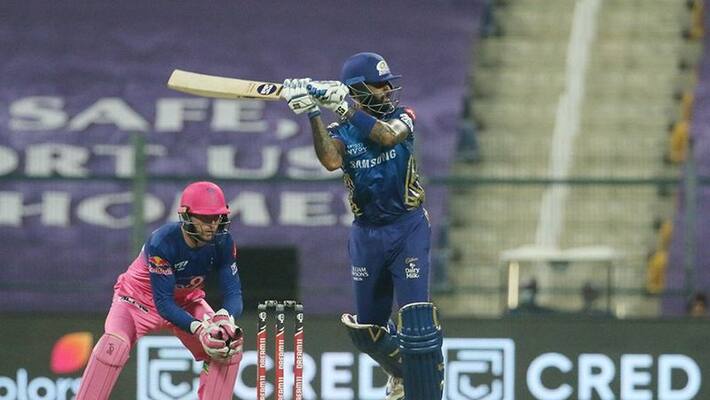 IPL 2020 surya kumar help mumbai indians to set 194 runs target to rajasthan royals ckm IPL 2020 surya kumar help mumbai indians to set 194 runs target to rajasthan royals ckm
