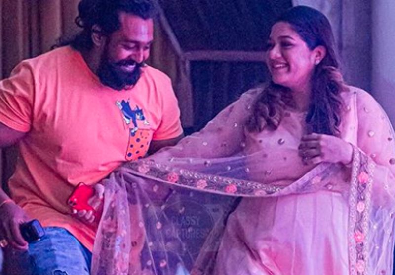 Meghana raj wishes dhruva sarja on his birthday dpl