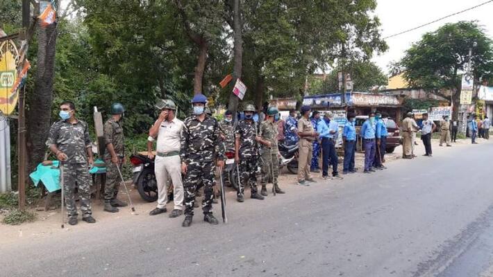 BJP agitation turns violent in Parui at Birbhum BTG BJP agitation turns violent in Parui at Birbhum BTG