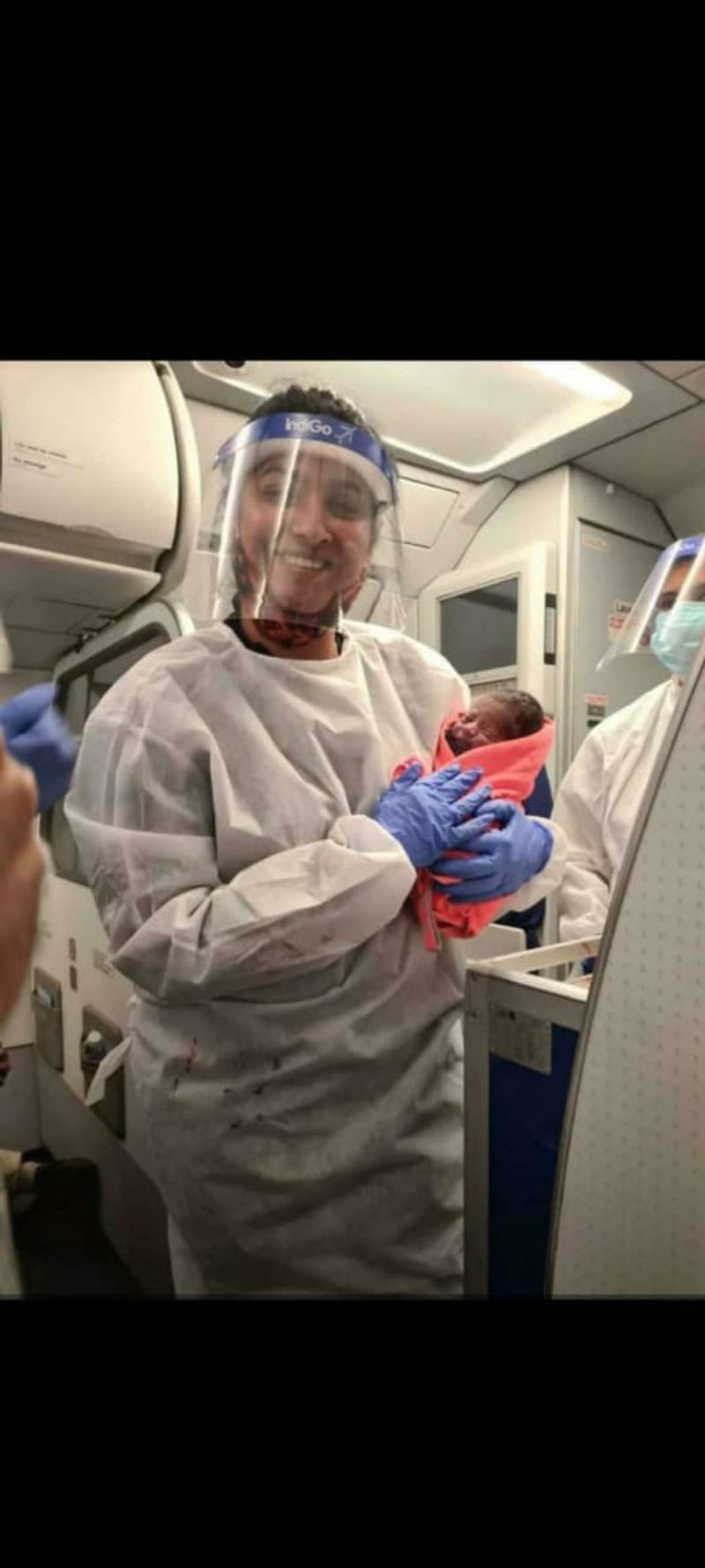 Woman gives birth to baby boy aboard IndiGo flight travelling from Delhi to Bengaluru mah
