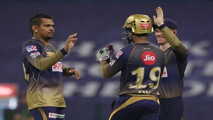 IPL 2020 KKR thresh KXIP by 2 runs in Abu Dhabi Match kvn IPL 2020 KKR thresh KXIP by 2 runs in Abu Dhabi Match kvn