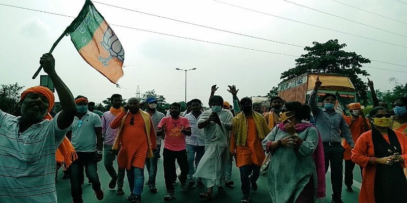 Violent clash erupts between West Bengal Police and BJP workers during protest march-dbr