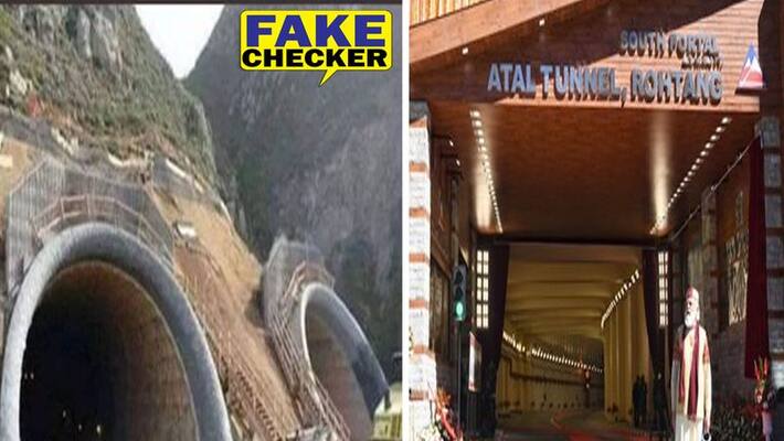 Atal tunel fake photos viral on social media here is the truth kpt Atal tunel fake photos viral on social media here is the truth kpt