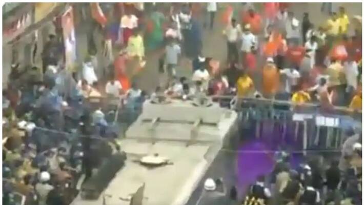 BJP rally turns violent in Kolkata; police, protesters clash BJP rally turns violent in Kolkata; police, protesters clash