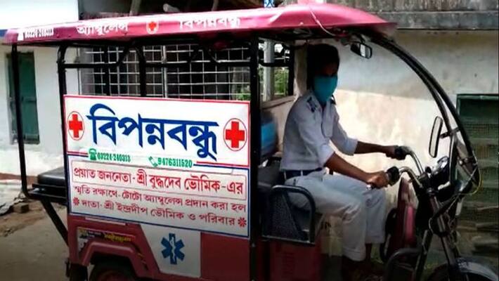 Toto Ambulance service starts in Midnapore-dbr Toto Ambulance service starts in Midnapore-dbr