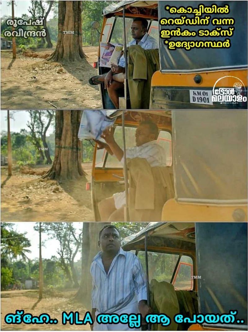 Troll on p t thomas run on income tax raid in kochi
