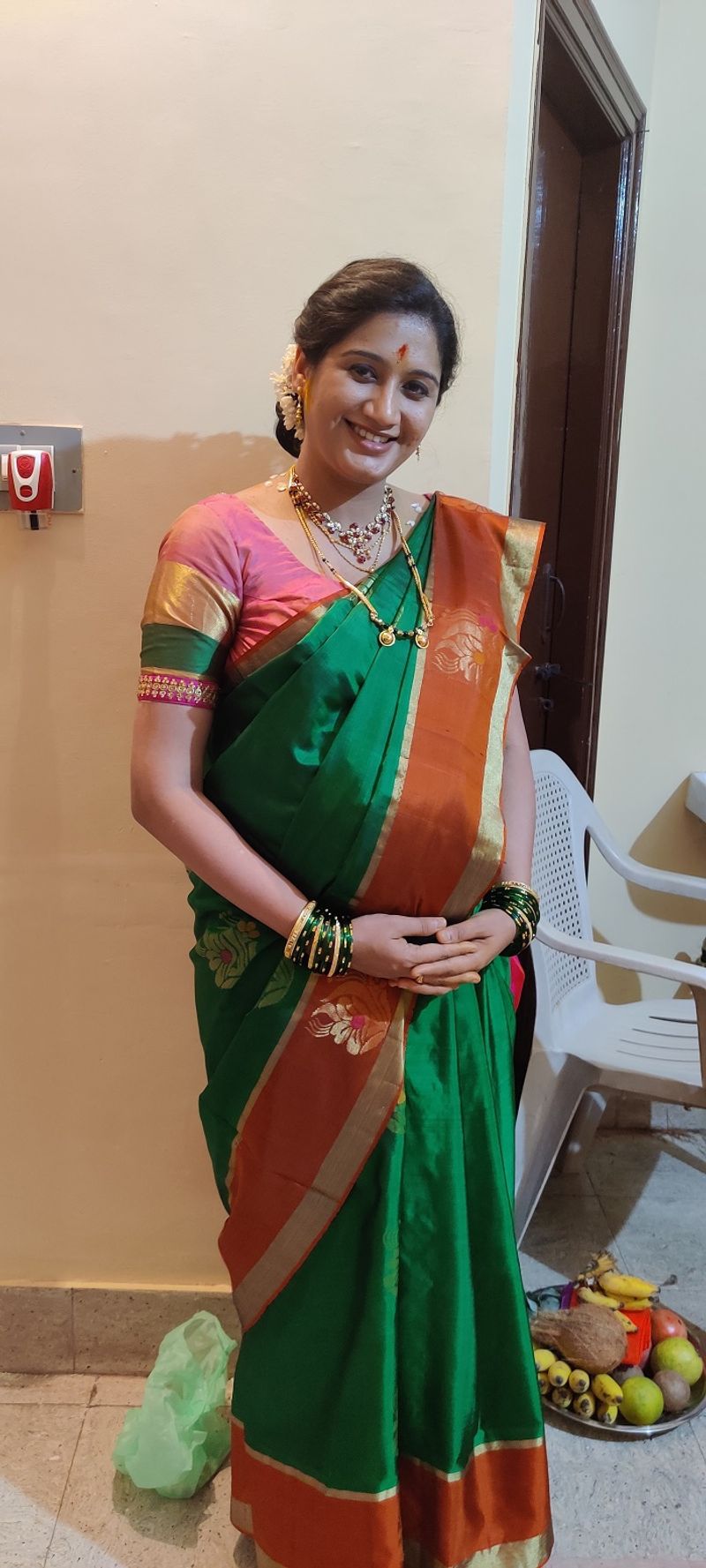 Kannada director Pawan Wadeyar wife north Karnataka style baby shower vcs