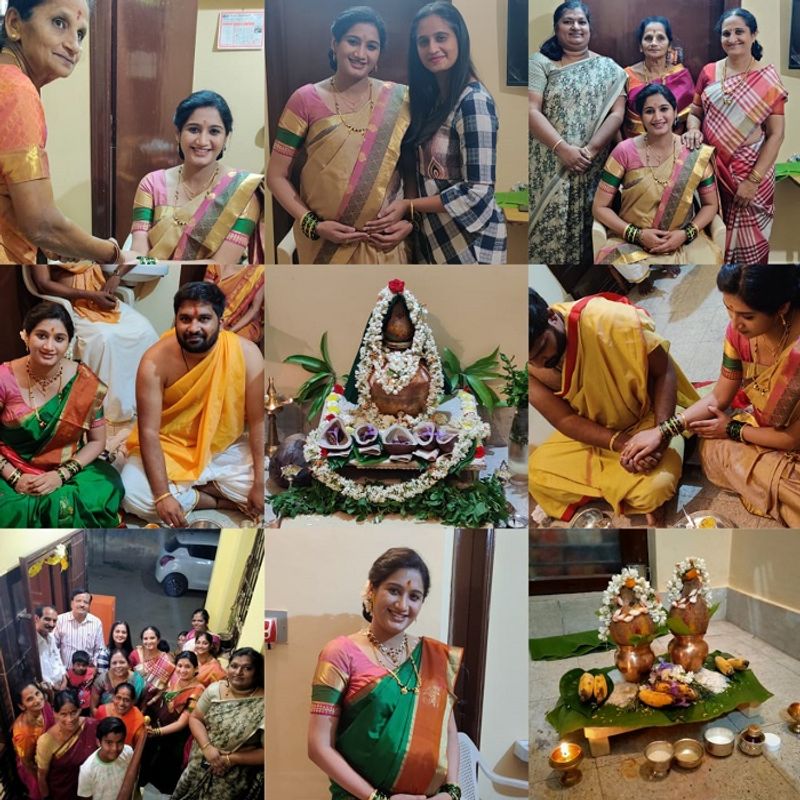 Kannada director Pawan Wadeyar wife north Karnataka style baby shower vcs