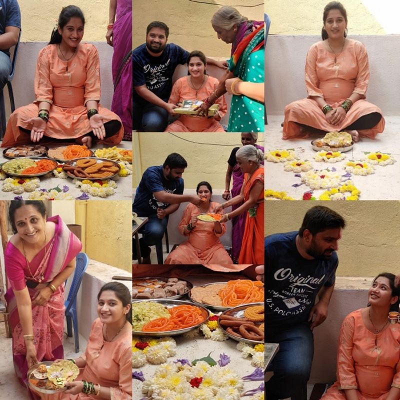 Kannada director Pawan Wadeyar wife north Karnataka style baby shower vcs
