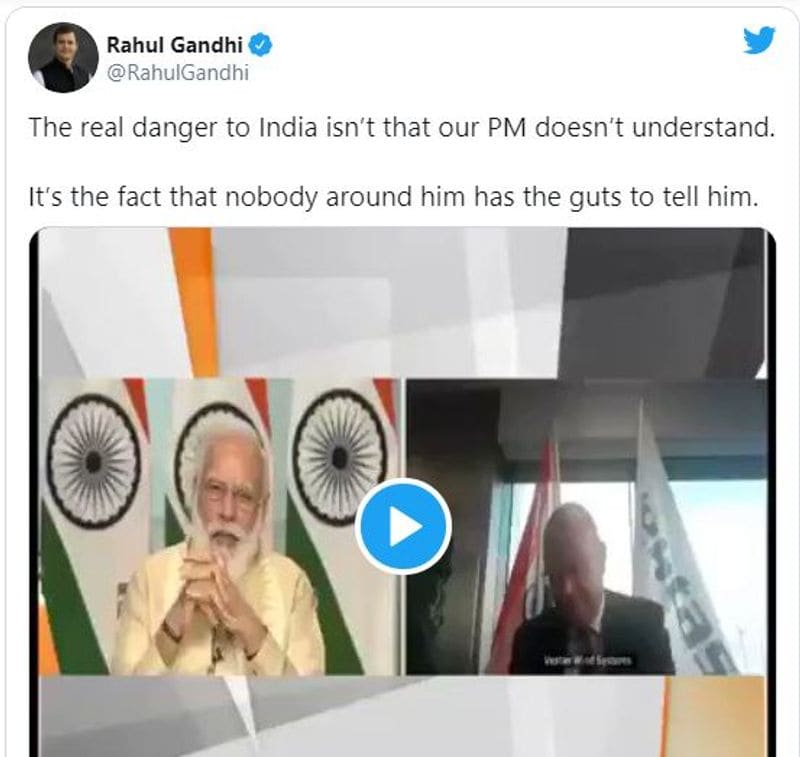 Rahul Gandhi Taunts PM Over Wind Turbine Ideas