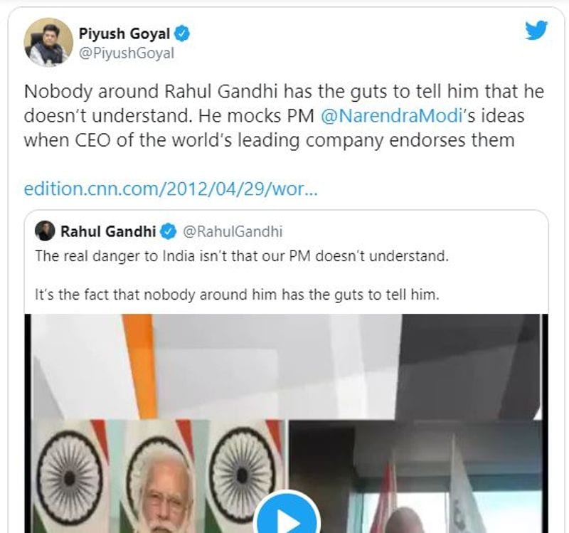 Rahul Gandhi Taunts PM Over Wind Turbine Ideas
