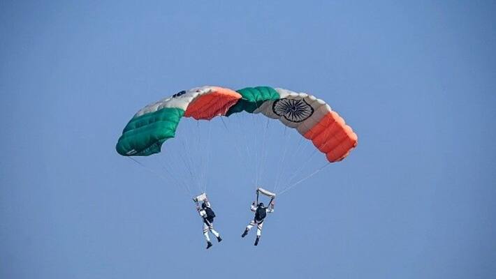 IAF personnel create new record of highest skydive landing on Air Force Day 2020 ALB IAF personnel create new record of highest skydive landing on Air Force Day 2020 ALB